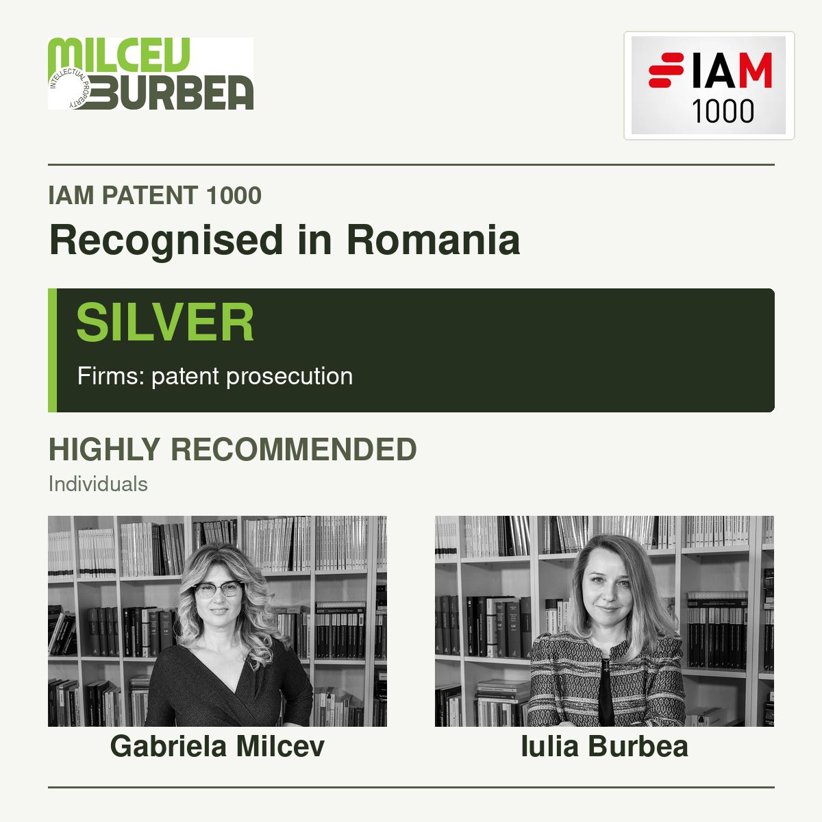 Milcev Burbea IAM Patent 1000